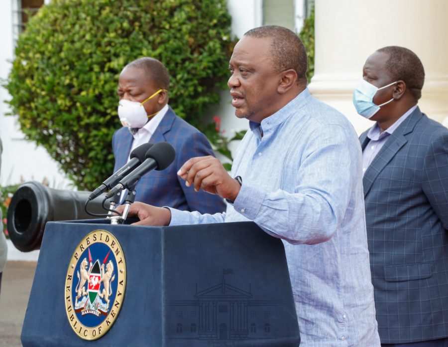 Uhuru Kenyatta Presentation of Eight Point Stimulus Package at Statehouse Nairobi on May 23, 2020